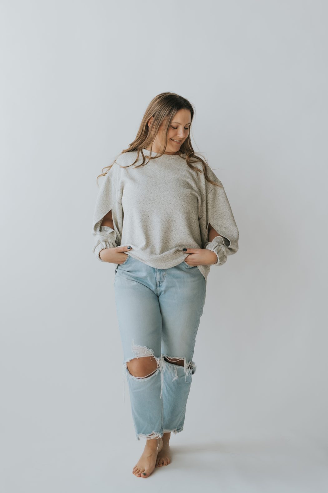 COZY sweatshirt PLETENINA