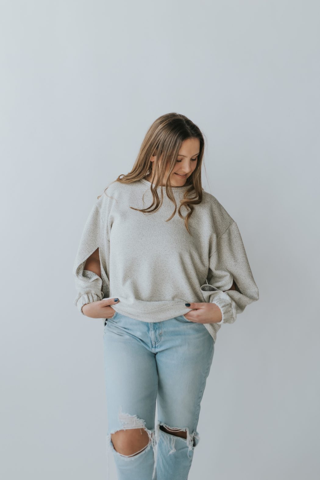 COZY sweatshirt PLETENINA