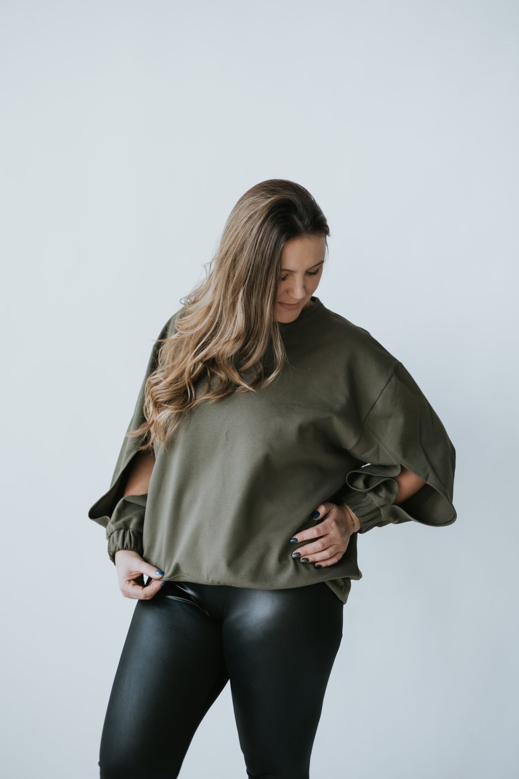 COZY sweatshirt OLIVA